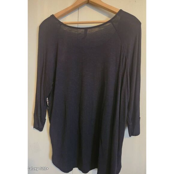 F99 Sweet Grey Brand black lacy blouse - Picture 2 of 8